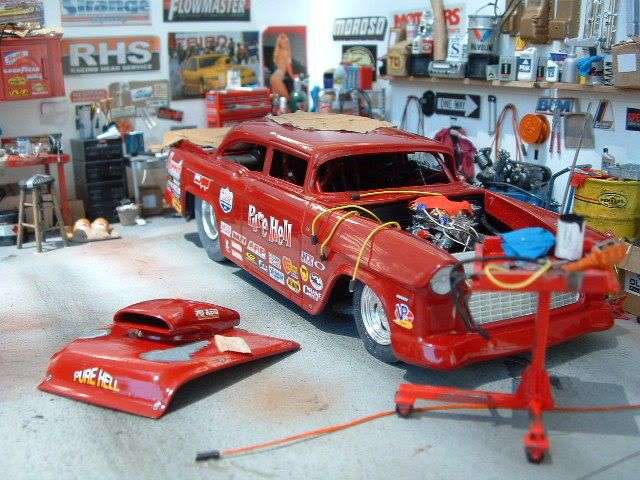 Hot Rod Garage Diorama The Hot Rod Garage Up Close Wip Dioramas Model My Xxx Hot Girl 